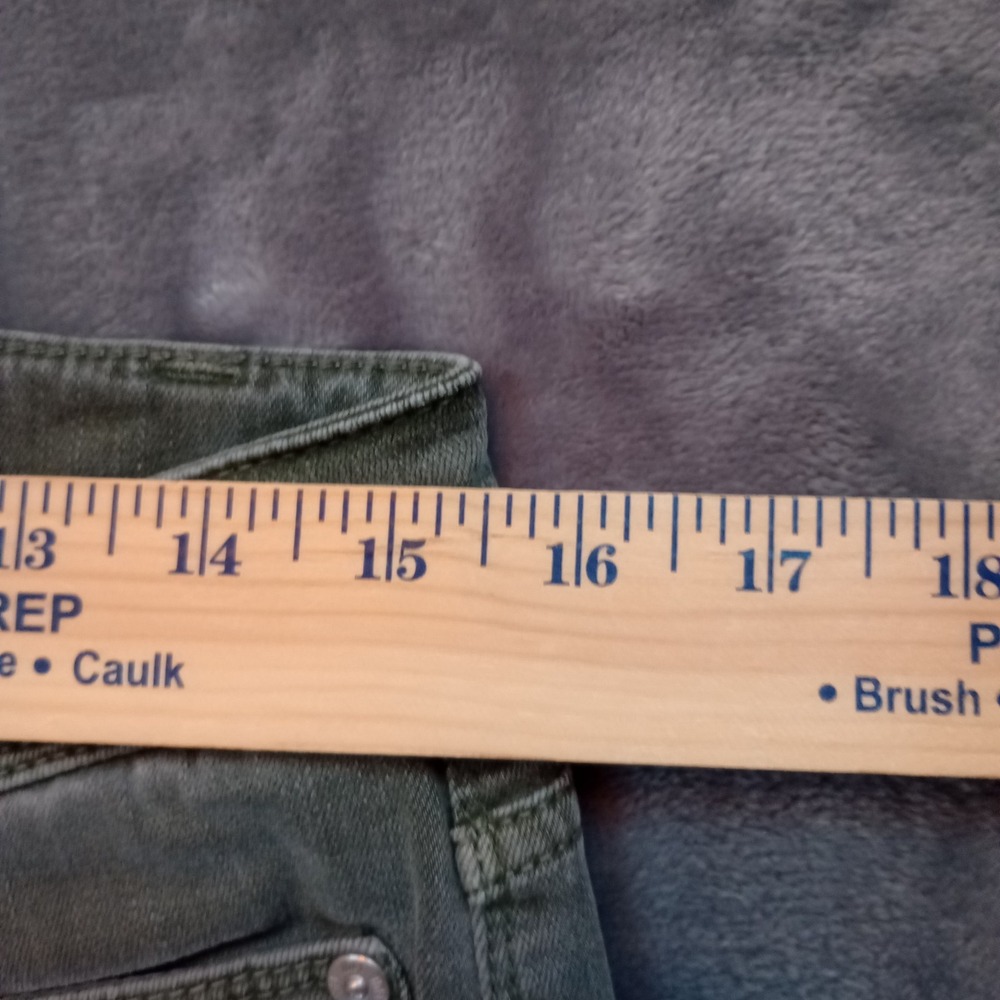 J Jill Authentic Fit Slim Ankle Pants Jeans Womens 8P Petite Olive Green Stretch - Picture 5 of 15